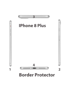 Apple iPhone 8 Plus Side Protection Side Matte Sctrach Proof For Apple iPhone 8 Plus