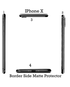 Apple iPhone X Side Protection Side Matte Sctrach Proof For Apple iPhone X