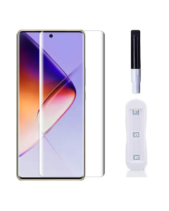 Infinix Note 40 Pro Front UV Tempered Glass Protector For Fully Curved Glass For Infinix Note 40 Pro