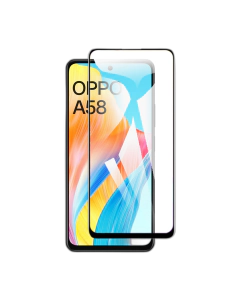 Oppo A58 4G Full Screen Protector 9D Tempered Glass Protector For Oppo A58 4G 