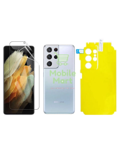 Samsung Galaxy S21 Ultra Front & Back Protection Clear Jelly Soft Ultra Clear Jell For Samsung Galaxy S21 Ultra