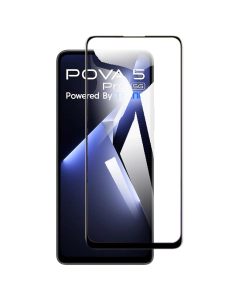 Tecno Pova 5 Pro Full Screen Protector 9D Tempered Glass Protector For Tecno Pova 5 Pro 