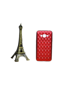 Samsung Grand Prime Back Cover Fancy Stone Glitter Cover For Grand Prime - Red