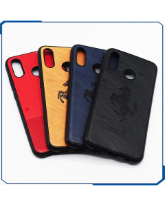 Huawei P20 Lite Back Cover Perfect Quality Leather cover soft silicon flexible case Perfect Fitted Premium Flexible & Soft Gel Anti-Scratch Leather Back Cover Pouch