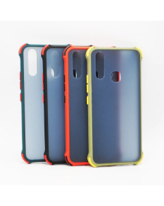 Vivo Y15 Back Cover Smoky Matte Bumper Armor Case For Vivo Y15