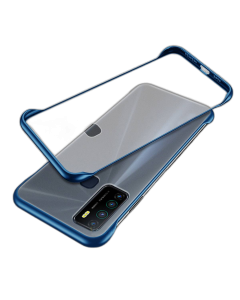 Spark 5 Back Cover Borderless Case Ultra Thin Transparent Frameless Clear Matte Back Cover - Blue