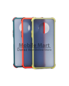 Infinix Note 7 Back Cover Shock Proof Smoky Matte Extra Bumper Case Cover For Note 7