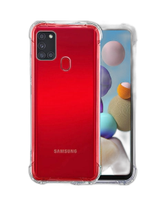 Samsung Galaxy A21s Back Cover Transparent Extra Bumper Anti Shock Soft Crystal Clear Case For Galaxy A21s