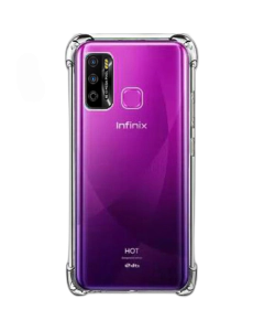 Infinix Hot 11 Play Back Cover Transparent Extra Bumper Anti Shock Soft Crystal Clear Case For Hot 11 Play