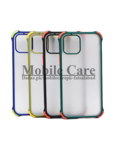 Apple iPhone 12 6.1 Back Cover Shock Proof Smoky Matte Camera Extra Bumper Case Cover For iphone 12 6.1
