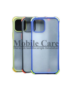 Apple iPhone 12 6.7 Back Cover Shock Proof Smoky Matte Camera Extra Bumper Case Cover For iPhone 12 6.7