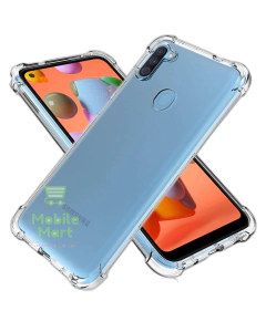 Samsung Galaxy M11 Back Cover Transparent Extra Bumper Anti Shock Soft Crystal Clear Case For Samsung Galaxy M11