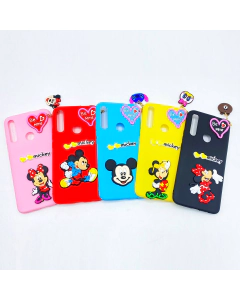 Huawei Y9 Prime 2019 Back Cover Hello Kitty Mickey Mouse Braslate Chain Soft Girls Case Cover For Huawei Y9 Prime 2019