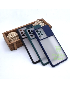 Samsung Galaxy A52 4G Back Cover Smoky Matte Armor Case Window Shutter Camera lens Protector Case Cover For Samsung Galaxy A52 4G