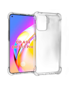 Oppo F19 Pro Back Cover Transparent Extra Bumper Anti Shock Soft Crystal Clear Case For Oppo F19 Pro