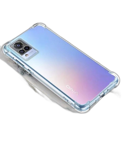 Vivo V21 Back Cover Transparent Extra Bumper Anti Shock Soft Crystal Clear Case For Vivo V21