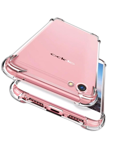 Oppo F5 Back Cover Transparent Extra Bumper Anti Shock Soft Crystal Clear Case For Oppo F5