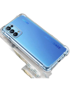 Oppo Reno 5 4G Back Cover Transparent Extra Bumper Anti Shock Soft Crystal Clear Case For Oppo Reno 5 4G