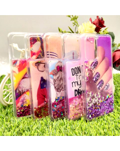 Oppo F19 Back Cover Back Cover Water Glitter Shiny Ladies Soft Silicon Case For Oppo F19