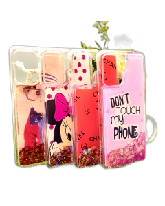 Oppo F19 Pro Back Cover Water Glitter Shiny Ladies Soft Silicon Case For Oppo F19 Pro
