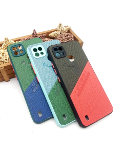 Realme C21 Back Cover Leather Style Soft Case For Realme C21