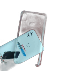 Tecno Pop 3 Back Cover Transparent Extra Bumper Anti Shock Soft Crystal Clear Case For Tecno Pop 3