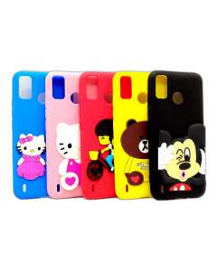 Tecno Spark 6 Go back fancy cover soft silicone hello kitty cover for girls