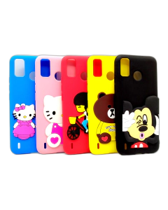 Tecno Spark 6 Go back fancy cover soft silicone hello kitty cover for girls