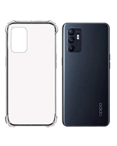 Oppo Reno 6 4G Back Cover Transparent Extra Bumper Anti Shock Soft Crystal Clear Case For Reno 6