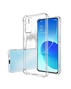 Oppo Reno 6 Pro 5G Back Cover Transparent Extra Bumper Anti Shock Soft Crystal Clear Case For Reno 6 Pro