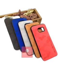 Samsung Galaxy S6 Edge Back Cover Leather Soft Color Full Silicon Cover S6 Edge For Boys