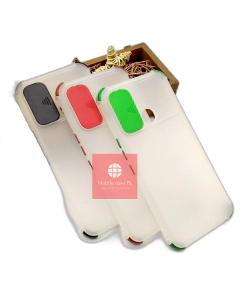 Tecno Spark 7 Back Cover White Soft Smoky Matte Shutter Bumper Case For Boys