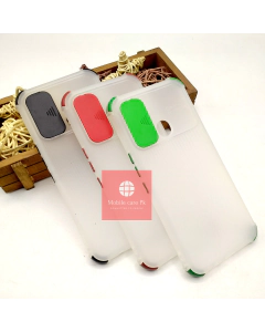 Tecno Spark 7T Back Cover White Soft Smoky Matte Shutter Bumper Case For Boys