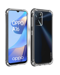 Oppo A16 Back Cover Transparent Extra Bumper Anti Shock Soft Crystal Clear Case For Oppo A16