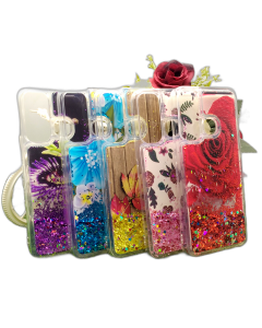 Infinix Hot 11 Back Cover Water Glitter Shiny Soft Silicon Hot 11 Case For Girls