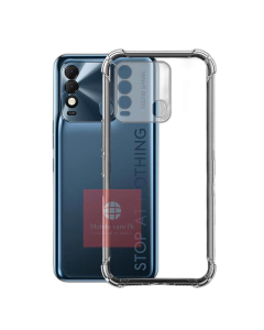 Tecno Spark 8 Back Cover Transparent Extra Bumper Anti Shock Soft Crystal Clear Case For Spark 8