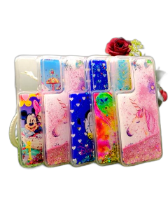 Infinix Note 11 Back Cover Water Glitter Shiny Soft Silicon Note 11 Case For Girls