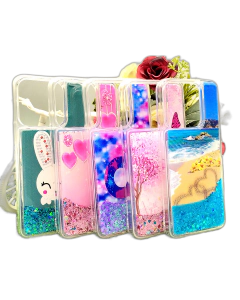 Tecno Spark 8 Back Cover Water Glitter Shiny Soft Silicon Spark 8 Case For Girls