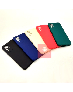 Infinix Note 11 Back Cover Multicolour Soft Plain Camera Protection Note 11 Cover For Boys