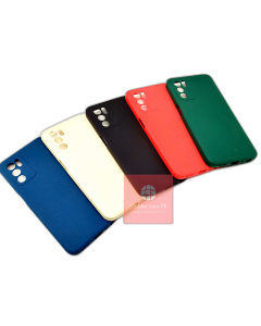 Oppo A16 Back Cover Multicolour Soft Plain Camera Protection A16 Cover For Boys