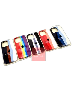 Apple iPhone 13 Pro Back Cover Multicolour Soft Rainbow Style Silicone Case For iPhone 13 Pro