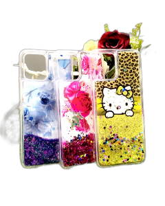 Vivo Y15s Back Cover Water Glitter Shiny Soft Silicon Y15s Case For Girls
