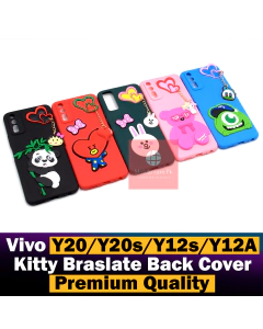Vivo Y20s Back Cover Hello Kitty Braslate Chain Soft Y20s Case For Girls