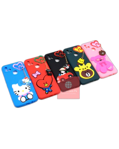 Infinix Smart 5 Pro Back Cover Hello Kitty Braslate Chain Soft Smart 5 Pro Case For Girls