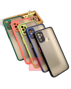 Oppo A53 Back Cover Smoky Matte Armor Case Camera protection A53 Cover For Boys