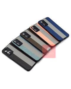 Vivo Y21s Back Cover Double Colour Leather Type Soft Y21s Case For Boys