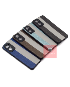 Oppo A96 Back Cover Double Colour Leather Type Soft A96 Case For Boys