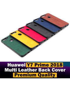 Huawei Y7 Prime 2018 Back Cover Leather Type Soft Y7 2018 Case For Boys