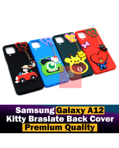 Samsung Galaxy A12 Back Cover Hello Kitty Braslate Chain Soft Galaxy A12 Case For Girls