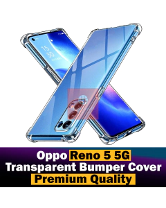 Oppo Reno 5 5G Back Cover Transparent Extra Bumper Anti Shock Soft Crystal Clear Case For Oppo Reno 5 5G